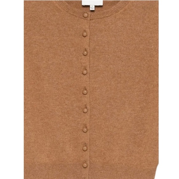 REFORMATION Caspia Clara Cashmere Cardigan in Camel NWT - S - Picture 3 of 7